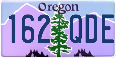 OR license plate 162QDE