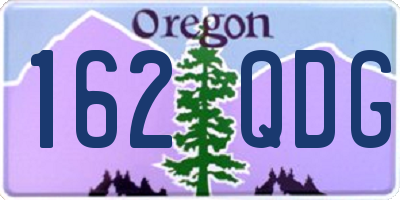 OR license plate 162QDG