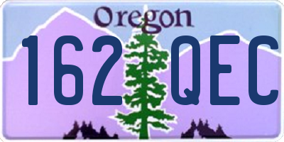 OR license plate 162QEC