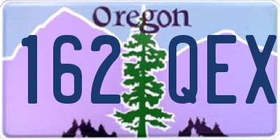 OR license plate 162QEX