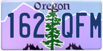 OR license plate 162QFM