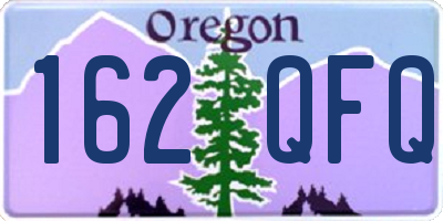 OR license plate 162QFQ