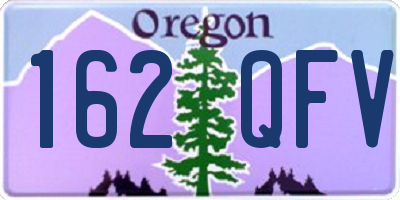 OR license plate 162QFV