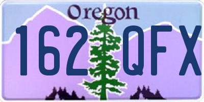 OR license plate 162QFX