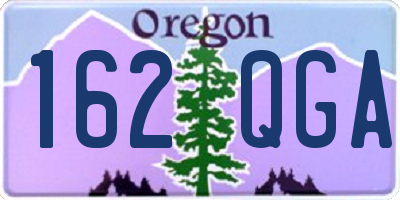 OR license plate 162QGA