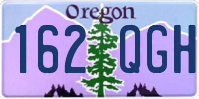 OR license plate 162QGH