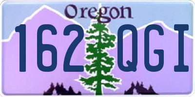 OR license plate 162QGI