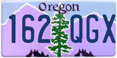 OR license plate 162QGX