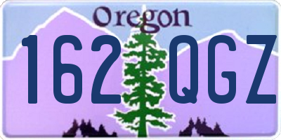 OR license plate 162QGZ