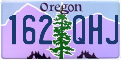 OR license plate 162QHJ