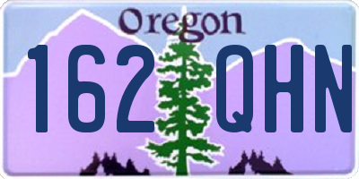 OR license plate 162QHN