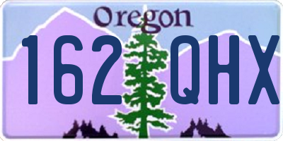 OR license plate 162QHX