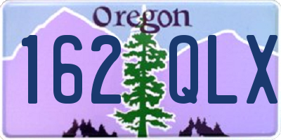 OR license plate 162QLX
