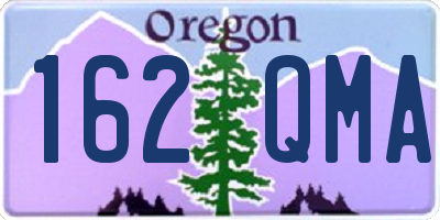 OR license plate 162QMA