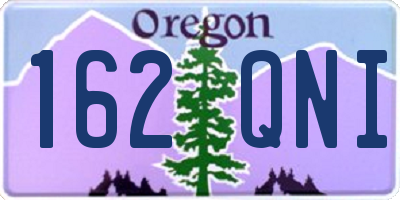 OR license plate 162QNI
