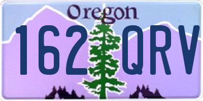 OR license plate 162QRV