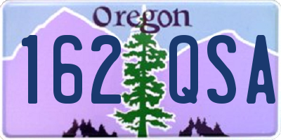 OR license plate 162QSA