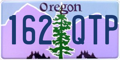 OR license plate 162QTP