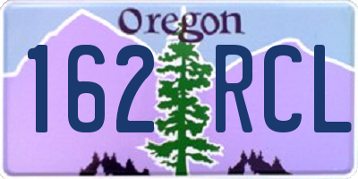 OR license plate 162RCL
