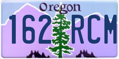 OR license plate 162RCM