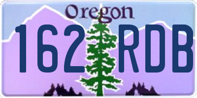 OR license plate 162RDB