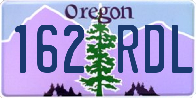 OR license plate 162RDL