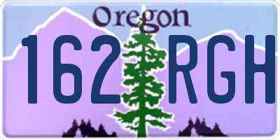 OR license plate 162RGH