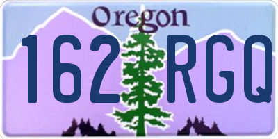 OR license plate 162RGQ