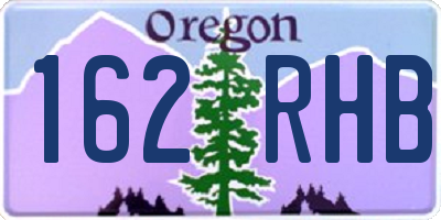 OR license plate 162RHB