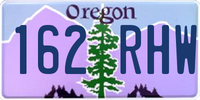 OR license plate 162RHW