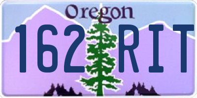 OR license plate 162RIT