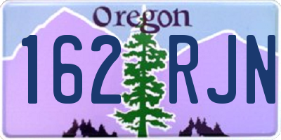 OR license plate 162RJN