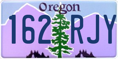 OR license plate 162RJY