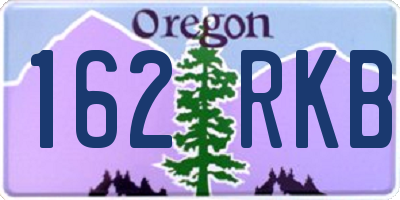 OR license plate 162RKB