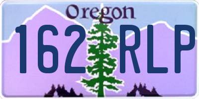 OR license plate 162RLP