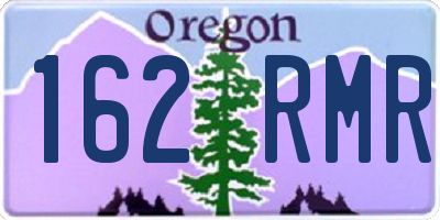 OR license plate 162RMR