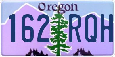 OR license plate 162RQH