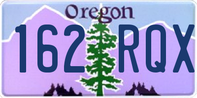 OR license plate 162RQX