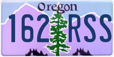 OR license plate 162RSS