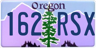 OR license plate 162RSX