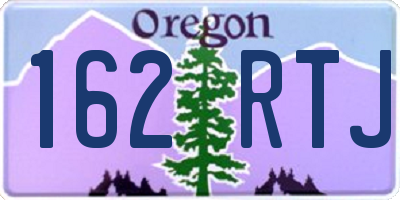 OR license plate 162RTJ