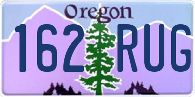 OR license plate 162RUG
