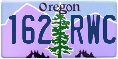 OR license plate 162RWC