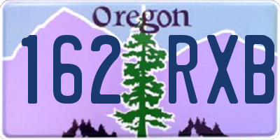 OR license plate 162RXB