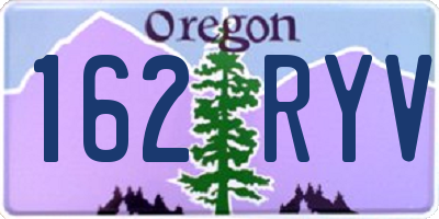 OR license plate 162RYV