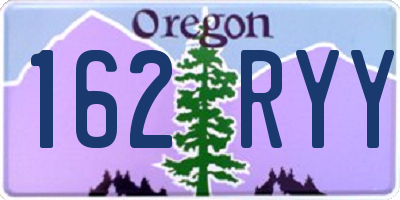 OR license plate 162RYY