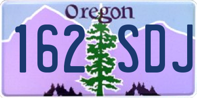 OR license plate 162SDJ