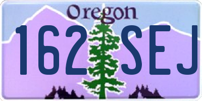 OR license plate 162SEJ