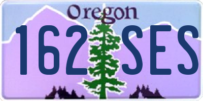 OR license plate 162SES