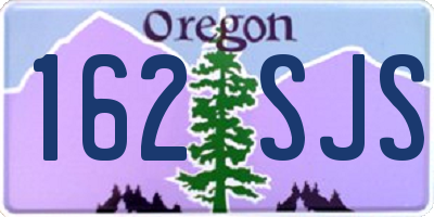 OR license plate 162SJS